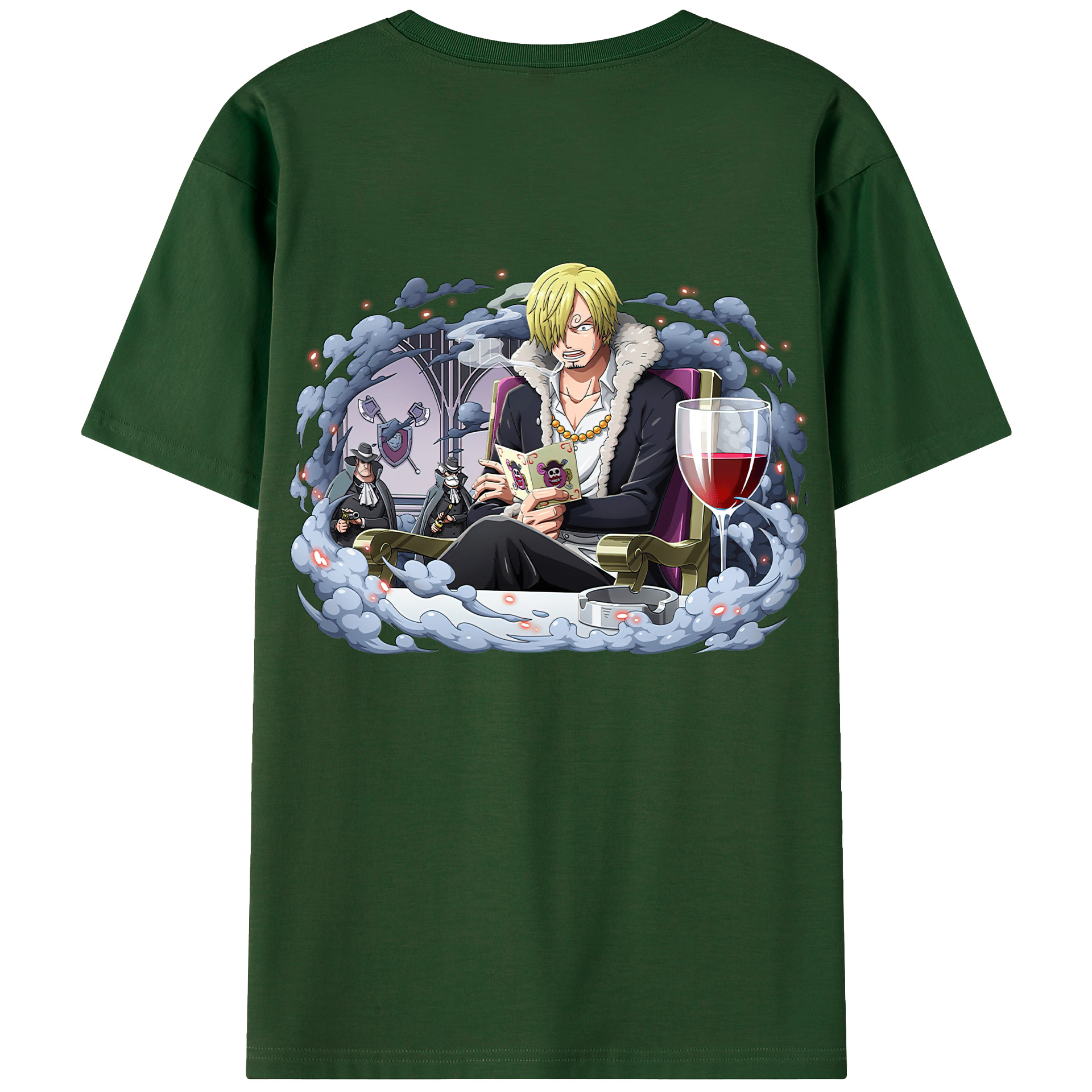ワンピース サンジ ONE PIECE Sanji 綿100％半袖Tシャツ（背面プリント）
